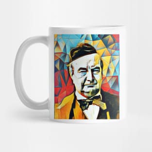 Charles Augustin Sainte-Beuve Abstract Portrait | Charles Augustin Sainte-Beuve Artwork 2 Mug